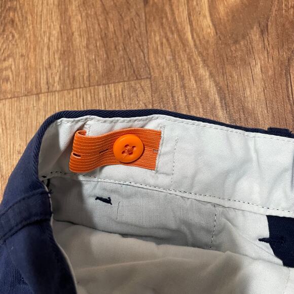 Crewcuts Boys Solid Navy Blue Chino Shorts Adjustable Waist Size 12 Large - Picture 4 of 7